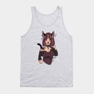 Black cat Tank Top